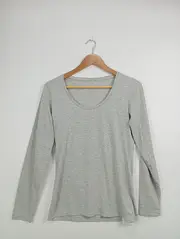 Vorschaubild 2 von Damen Langarmshirt Grau Gr. 38/M Casual