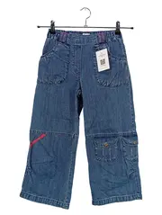 Vorschaubild 1 von Kinder Jeans Cargohose Gr. 138/140 Blau Gummibund