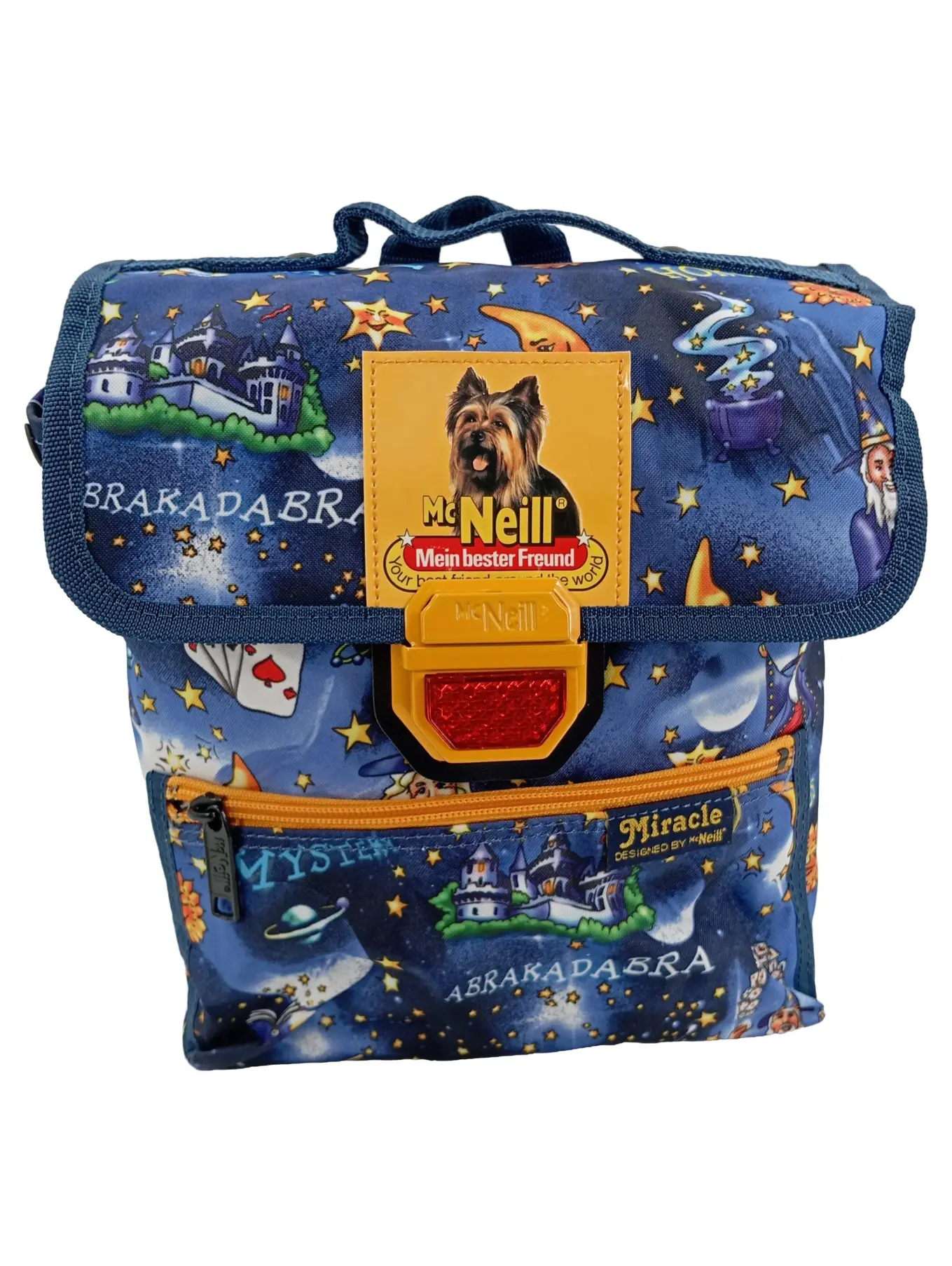 MCNEILL Kinder Rucksack Blau Zauberwelt Hund Motiv Schule Freizeit