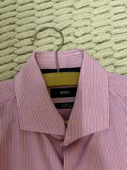 Vorschaubild 4 von Business Hemd Herren Rosa Gestreift Langarm Gr. 48/M