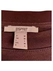 Vorschaubild 2 von Damen Langarmshirt Pullover Braun Gr. M Basic Baumwolle