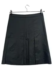 Vorschaubild 1 von BASIC Faltenrock Damen Gr. M/38 Schwarz Baumwolle Rock