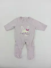 Vorschaubild 2 von Baby Body Gr. 50 Rosa Tiermotive Applikationen Baumwolle