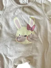 Vorschaubild 3 von Baby Body Gr. 50 Rosa Tiermotive Applikationen Baumwolle