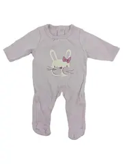Vorschaubild 1 von Baby Body Gr. 50 Rosa Tiermotive Applikationen Baumwolle