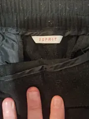 Vorschaubild 2 von Stoffhose Damen Gr. 38 Schwarz Jogger Style Elastikbund