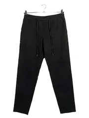 Vorschaubild 1 von Stoffhose Damen Gr. 38 Schwarz Jogger Style Elastikbund