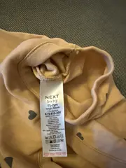 Vorschaubild 2 von Baby Body Langarm Herzmuster Beige Gr. 92 Mädchen 100% Baumwolle