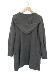 Vorschaubild 2 von Damen Strickjacke Cardigan Grau Kapuze Gr. S/36 Casual