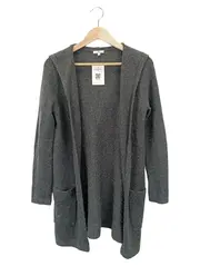 Vorschaubild 1 von Damen Strickjacke Cardigan Grau Kapuze Gr. S/36 Casual