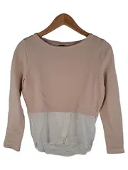 Vorschaubild 1 von Mädchen Pullover Langarm Uni Rosa Gr. 152 Baumwolle Casual