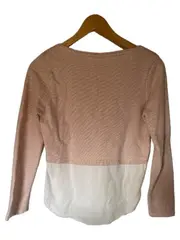 Vorschaubild 2 von Mädchen Pullover Langarm Uni Rosa Gr. 152 Baumwolle Casual