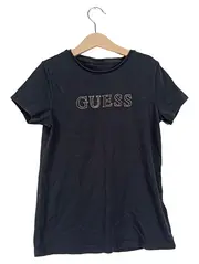 Vorschaubild 1 von Kinder T-Shirt Schwarz Gr. 146 mit Strasssteinen Casual