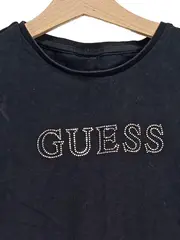 Vorschaubild 5 von Kinder T-Shirt Schwarz Gr. 146 mit Strasssteinen Casual