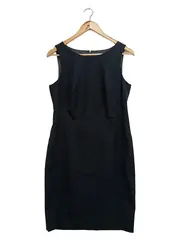 Vorschaubild 1 von Damen Etuikleid Business Kleid Gr. 38/M Schwarz Elegant 97cm