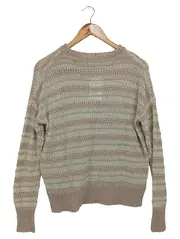 Vorschaubild 2 von Damen Pullover Strickpullover Gr. 36;S Mehrfarbig Gestreift Casual