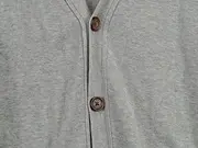 Vorschaubild 3 von Damen Strickjacke Cardigan Grau Baumwolle Gr. M