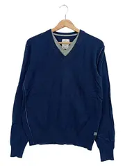 Vorschaubild 1 von Herren Pullover Gr. M Blau Baumwolle V-Ausschnitt Casual