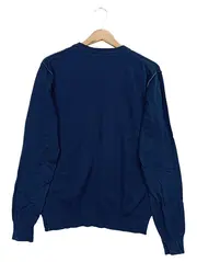 Vorschaubild 2 von Herren Pullover Gr. M Blau Baumwolle V-Ausschnitt Casual