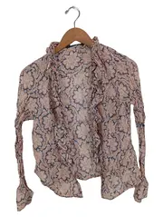 Vorschaubild 1 von Woman Bluse Blumenmuster Rüschen Mehrfarbig Gr. 40/L Damen