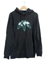 Vorschaubild 1 von Originals Hoodie Herren L Schwarz Weltkarte Trefoil Logo