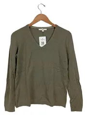 Vorschaubild 1 von EDC Damen Pullover V-Ausschnitt Langarm Gr. 38/M Casual Oliv