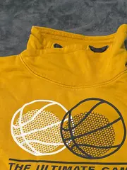 Vorschaubild 5 von Kinder Kapuzenpullover Hoodie Gelb Gr. 146-152 Basketball Print Casual