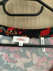 Vorschaubild 4 von Damen T-Shirt Blumenmuster Kurzarm Viskose Mehrfarbig Gr. 46/3XL