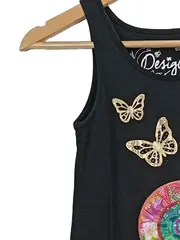 Vorschaubild 3 von Mädchen festliches Kleid Gr. 152 (11-12 Jahre) Schwarz farbenfroh