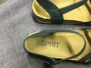 Vorschaubild 3 von Damen Sandalen Gr. 42 Grau Riemchen Kork Fußbett Casual