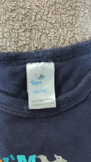 Vorschaubild 4 von Topo Mini Baby Body Kurzarm Dino Motiv Gr. 86/92 Blau Baumwolle