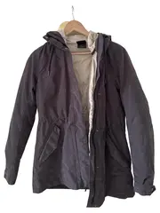 Vorschaubild 1 von Damen Outdoorjacke S Grau Kapuze Herbst/Winter
