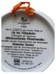 Vorschaubild 2 von Sammelteller Die Spinnerinnen Porzellan Mehrfarbig 3905 A