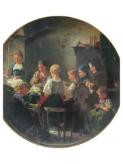 Vorschaubild 1 von Sammelteller Die Spinnerinnen Porzellan Mehrfarbig 3905 A