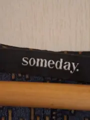 Vorschaubild 4 von Damen Freizeitkleid Gr. 42 Blau Muster V-Ausschnitt Kurzarm Trapez