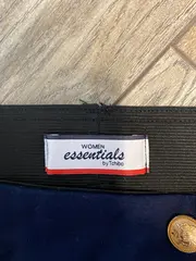 Vorschaubild 3 von Damen Bleistiftrock Gr. 44 Blau Elegant mit Zierknöpfen