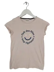 Vorschaubild 1 von T-Shirt Kinder Gr. 140 Rosa Casual Schriftzug Smiley Mädchen