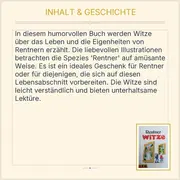 Vorschaubild 3 von Andreas Ehrlich Rentner Witze Humorbuch Hardcover Geschenk Ruhestand Deutsch