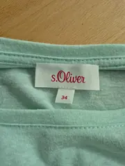 Vorschaubild 5 von Damen T-Shirt Gr. 34/XS Grün Casual Palmen Print