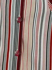 Vorschaubild 3 von Damen Bluse gestreift Mehrfarbig Gr. 44/XXL Casual Hemdbluse