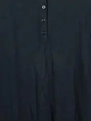 Vorschaubild 3 von Damen Blusenkleid Gr. 40/L Schwarz Casual Langarm Hemdblusenkleid