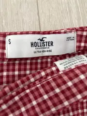 Vorschaubild 3 von Karierter A-Linienrock Damen Gr. S Rot Weiß Mini Preppy