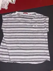 Vorschaubild 5 von Damen T-Shirt Gr. 46/3XL Mehrfarbig Gestreift Casual Freizeit