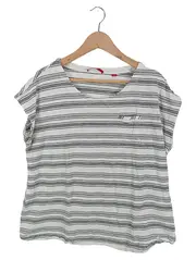 Vorschaubild 1 von Damen T-Shirt Gr. 46/3XL Mehrfarbig Gestreift Casual Freizeit