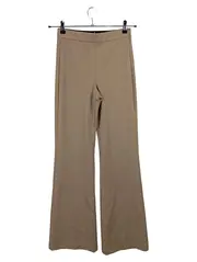Vorschaubild 1 von Schlaghose Damen Gr. S/36 Beige Stoffhose High Waist Flared