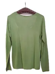 Vorschaubild 3 von Langarmshirt Damen Gr. S Grün Basic Viskose