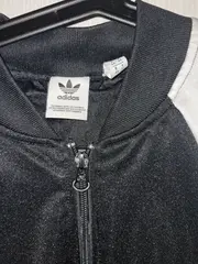 Vorschaubild 3 von Trainingsjacke Retro Sportjacke Schwarz Weiß Gr. 44 Herren