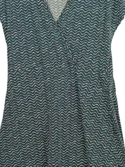 Vorschaubild 2 von Damen Freizeitkleid L Petrol Retro Wellenmuster