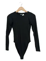 Vorschaubild 1 von Damen Body Langarm Basic Rippstrick Schwarz Gr. M