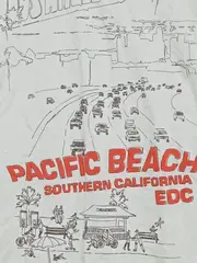 Vorschaubild 3 von Herren T-Shirt Pacific Beach Los Angeles Weiß Gr. S